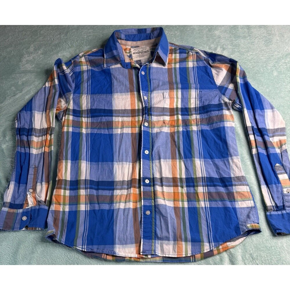 Aeropostale Men’s Large Button Up Long Sleeve Shirt